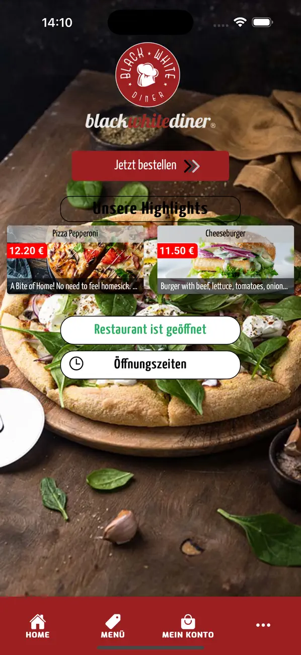 Screenshot #1 pour Black White Diner