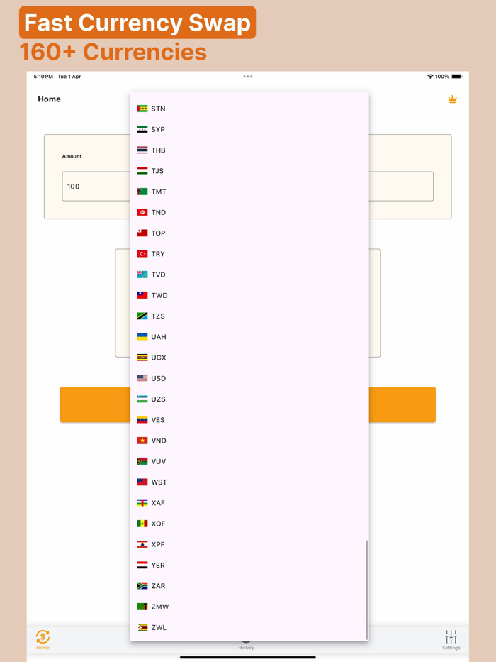 FlipRate simple money convert