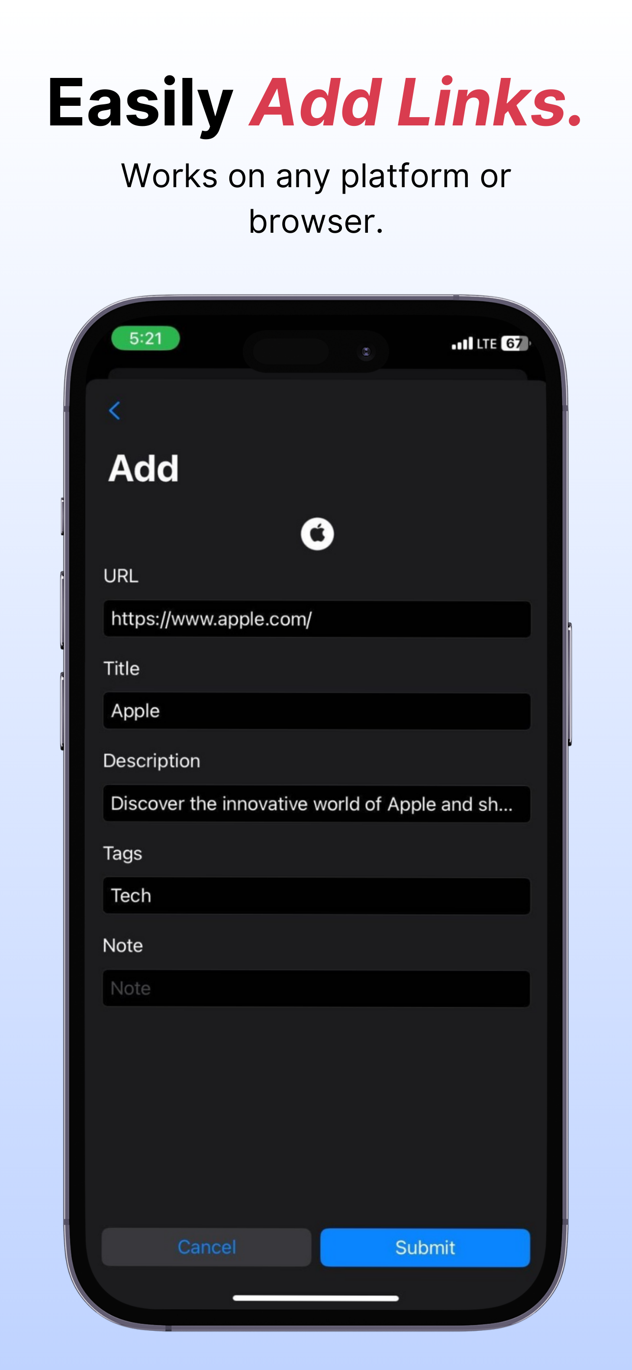 Save Links: Collect & Read