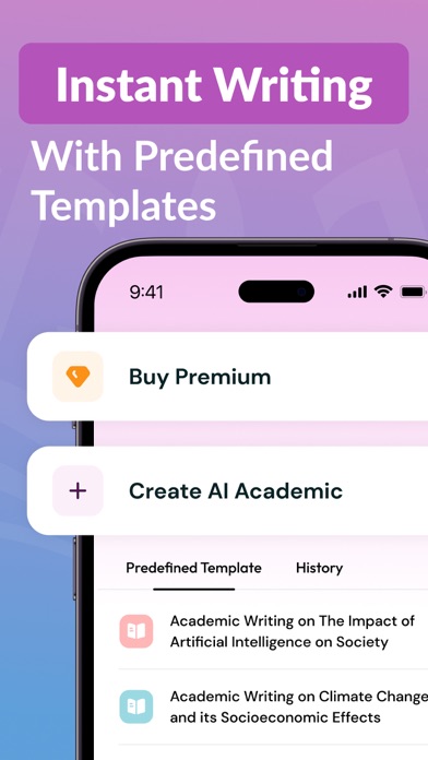 Screenshot #2 pour AI Academic Rédaction