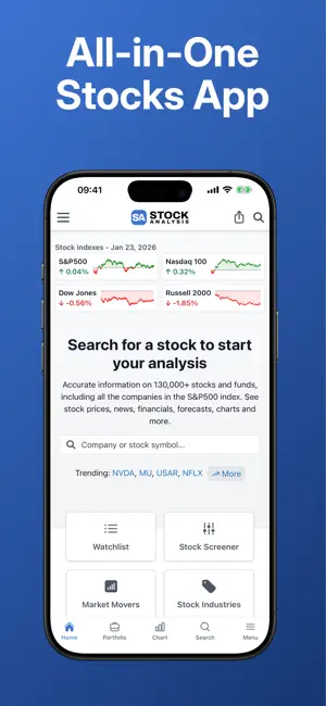 Stock Analysis: Stocks & Funds screenshot 1