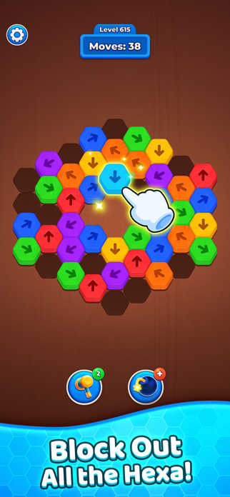 Hexa Block Out Screenshot 1 of 7