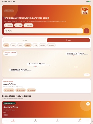 Pizza Shop Near Me iPad screenshot