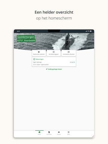 MijnSZVK iPad screenshot 1