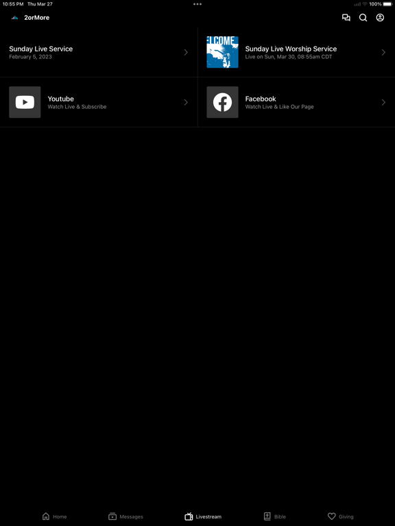 2 Or More Church iPad screenshot 3 - Education app