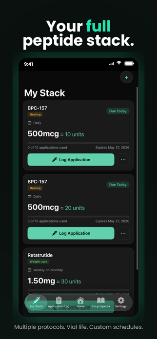 PeptidesAI: Calc & Tracker Screenshot 3 of 7