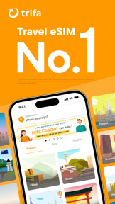 trifa - Travel eSIM Store App screenshot