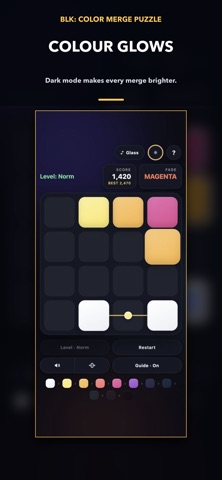 BLK: Color Merge Puzzle iPhone screenshot