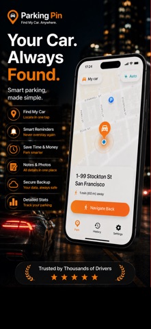 Parking Pin - Find My Car iPhone screenshot