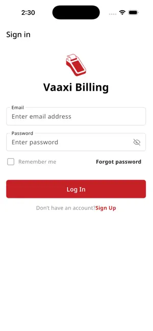 Vaaxi Billing screenshot 2