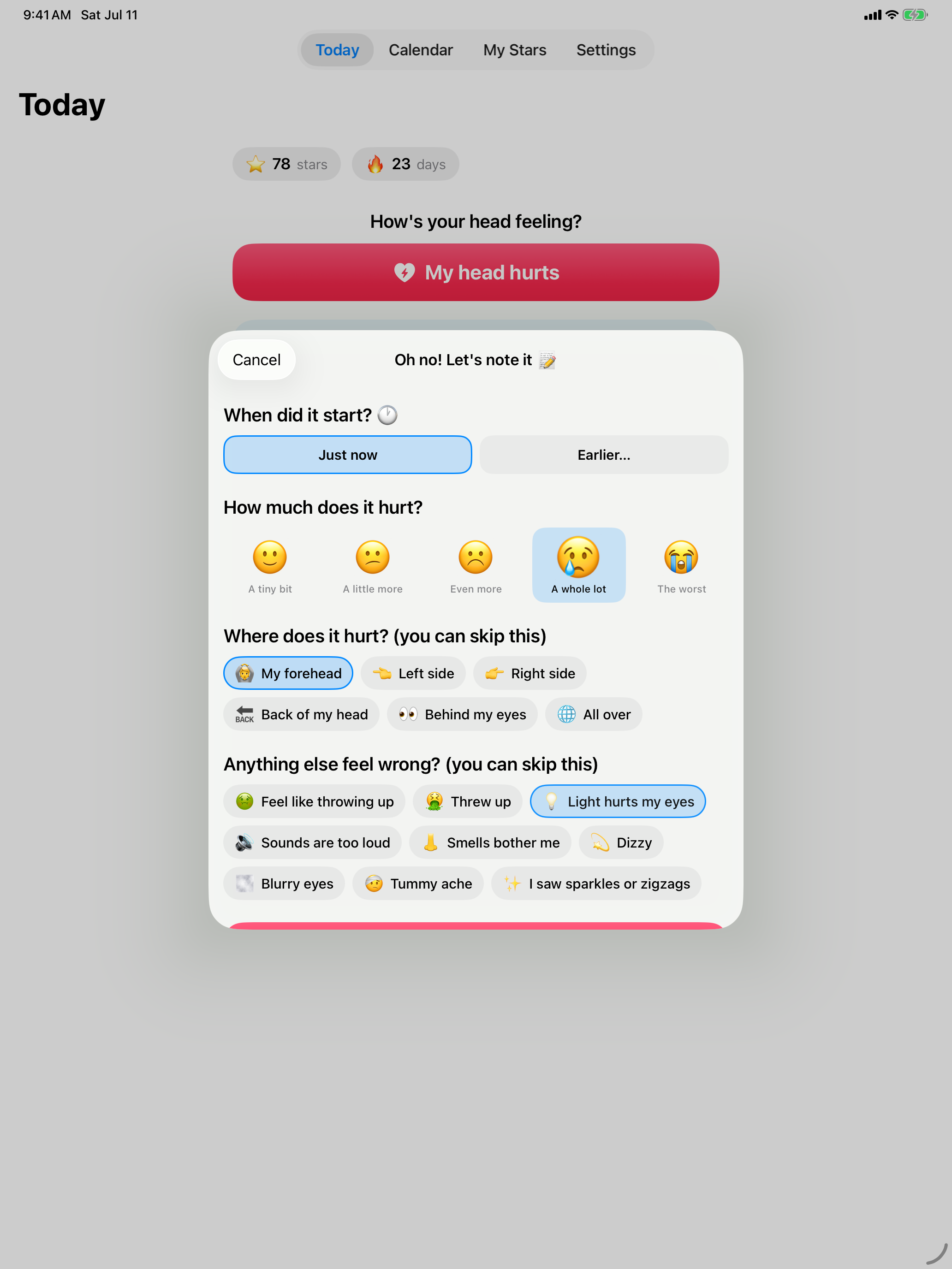 Headache Personal Diary screenshot 12