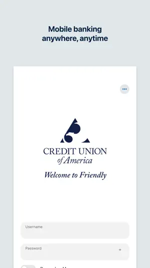Credit Union of America Mobile screenshot 1