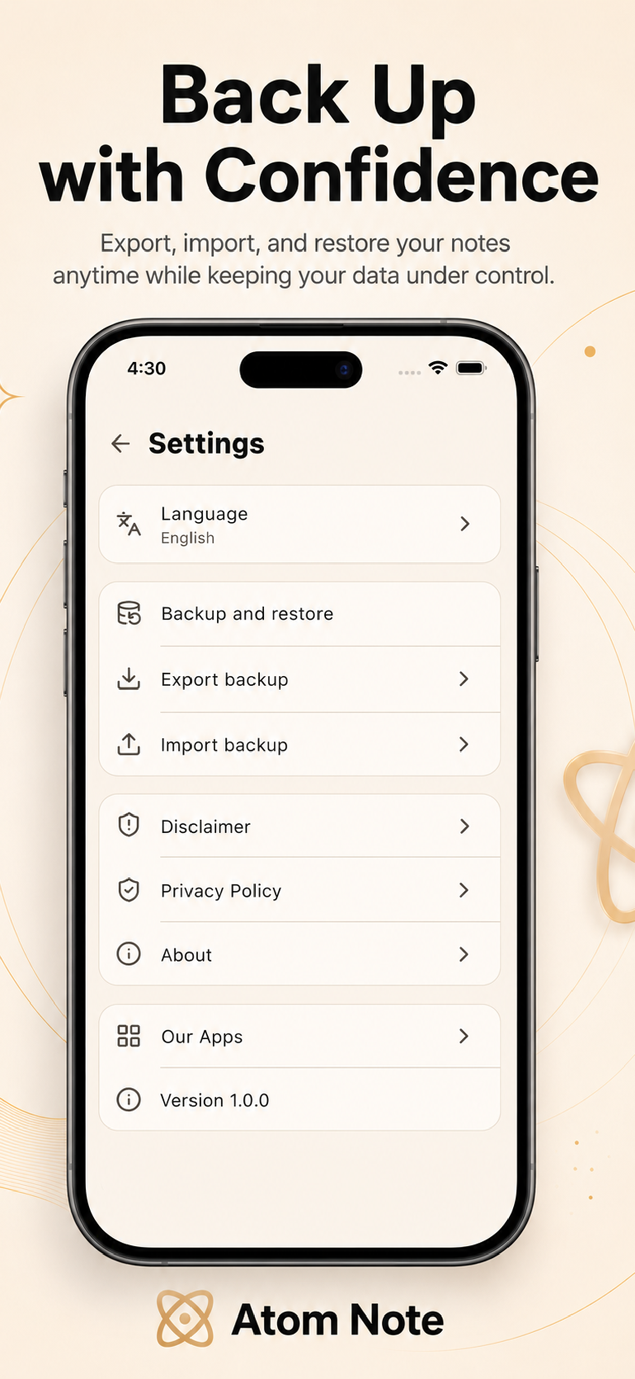 Atom Note screenshot 5