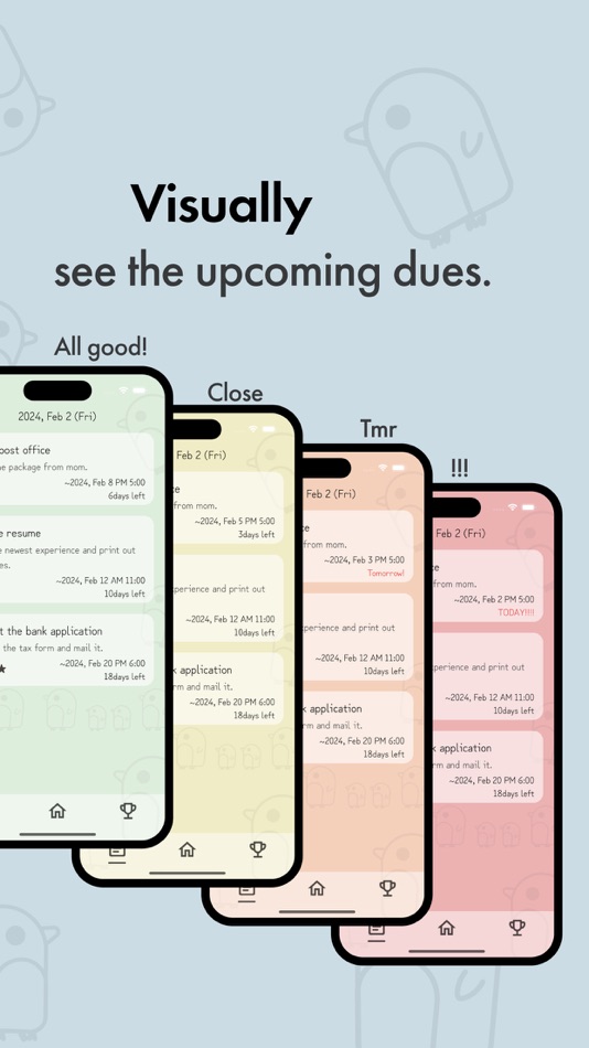 #3. Kigen ~ penguin task tracker (iOS) By: Taito Iikura