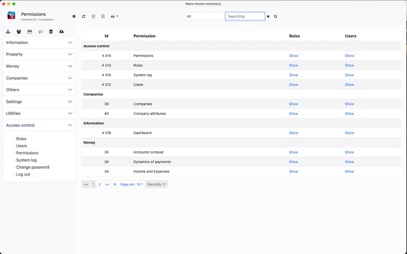 Nano Home Inventory screenshot