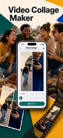 Video Collage: Grid Maker iPhone screenshot
