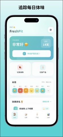 FreshPit - 体味护理记录 screenshot