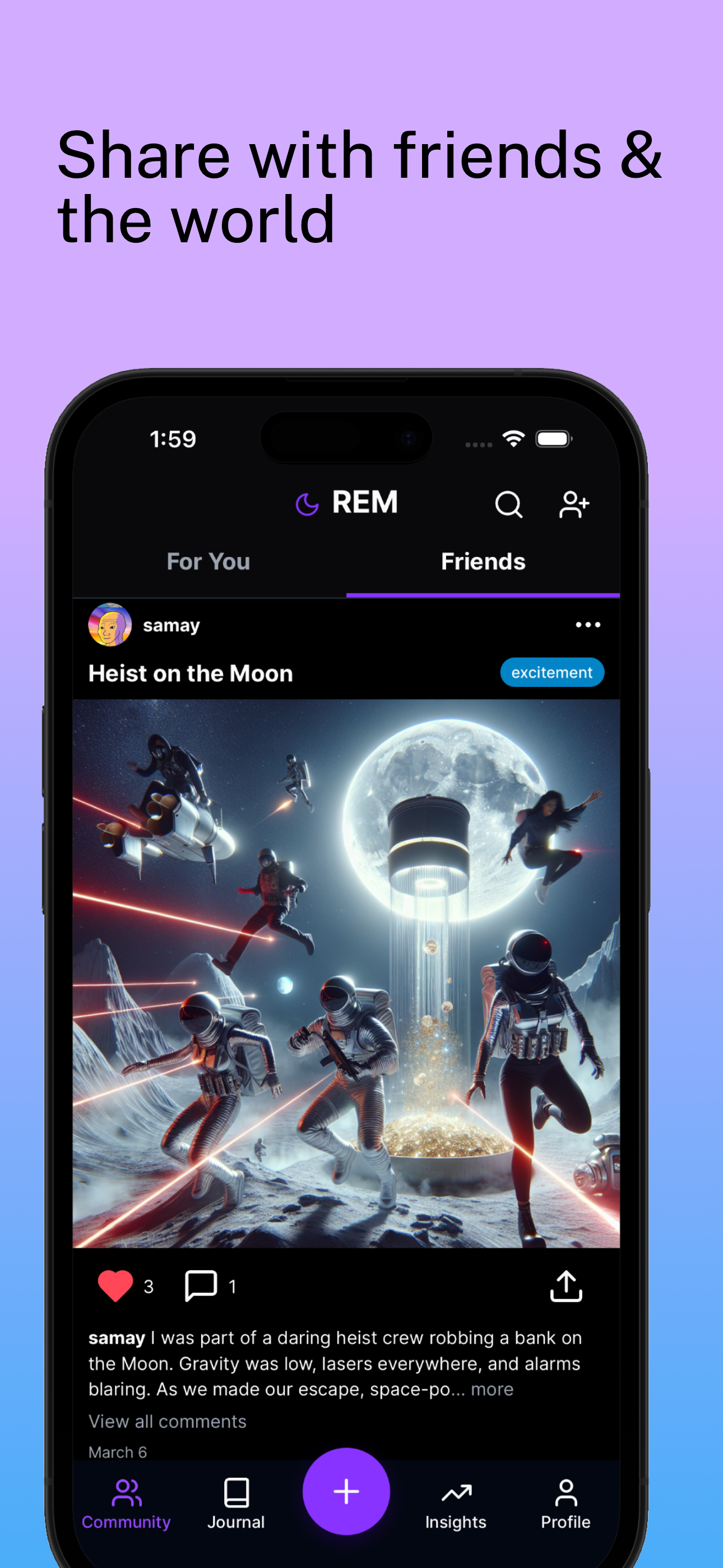 Rem: AI Social Dream Journal screenshot 5