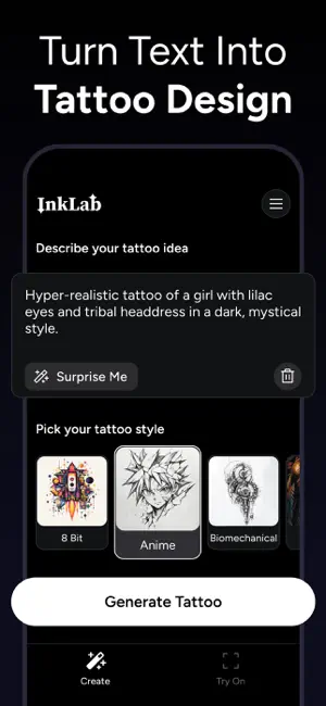 AI Tattoo Generator - InkLab screenshot 3