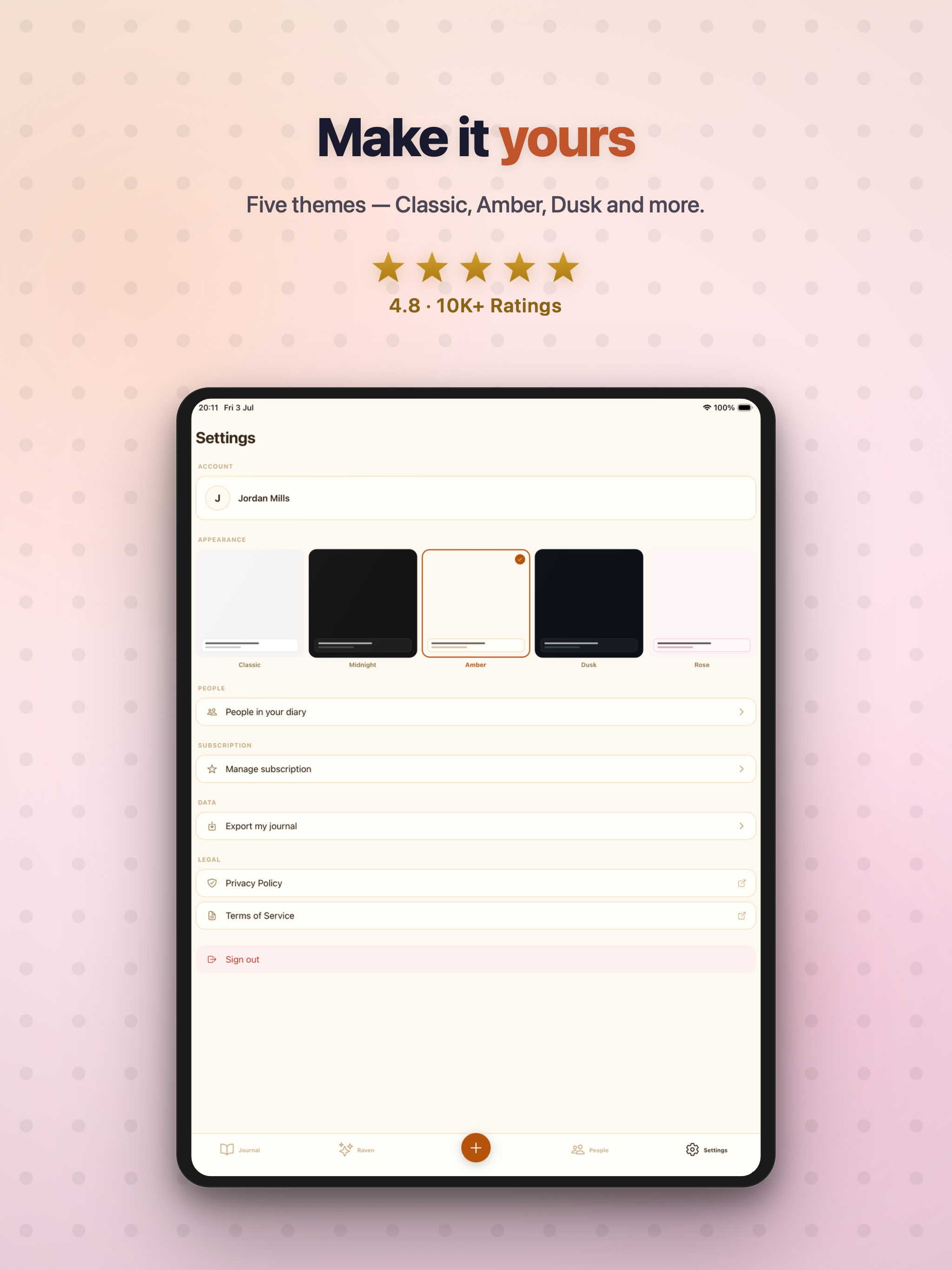 Raven – AI Diary & Journal screenshot 9