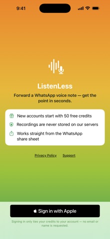 ListenLess: Voice Summarizer Screenshot 6 of 6