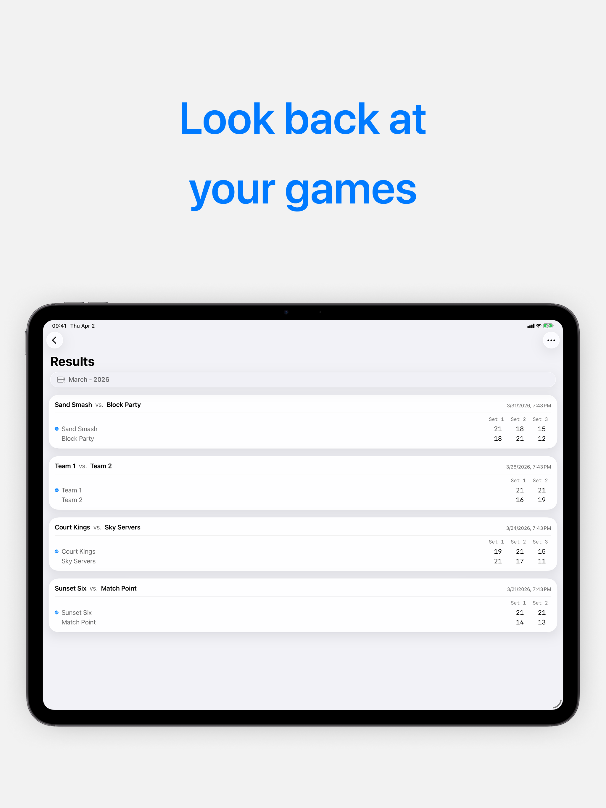 Volleyball Scoreboard Skyball