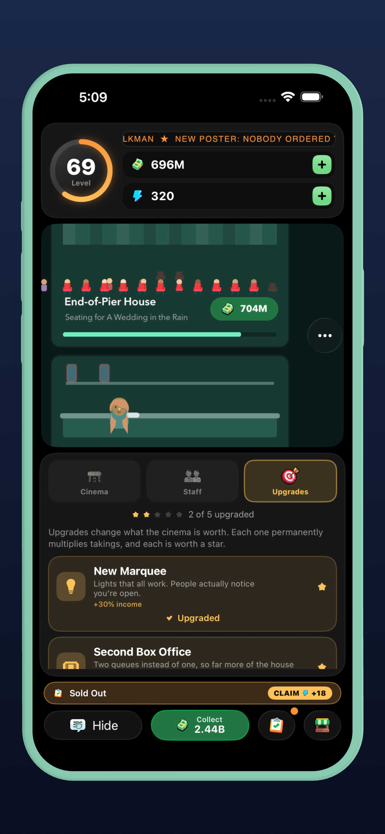 Idle Movie Cinema Tycoon screenshot 2