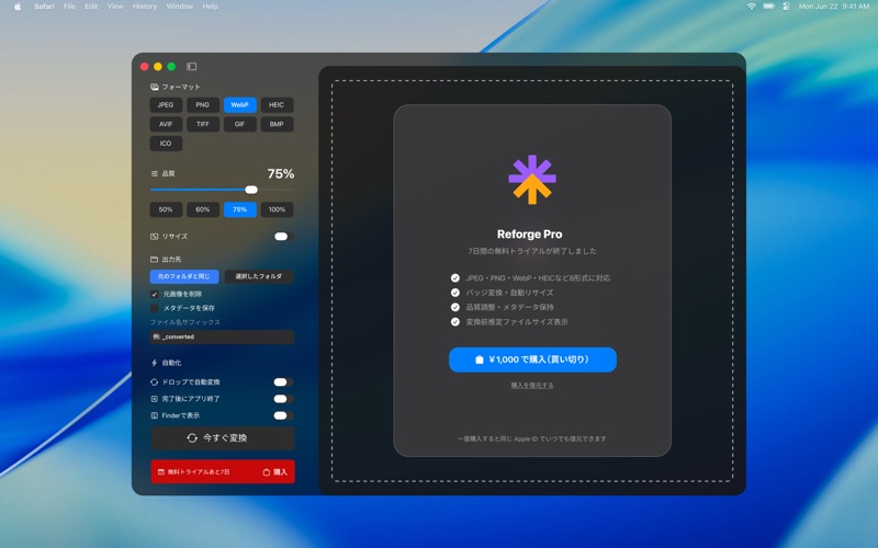 Reforge screenshot