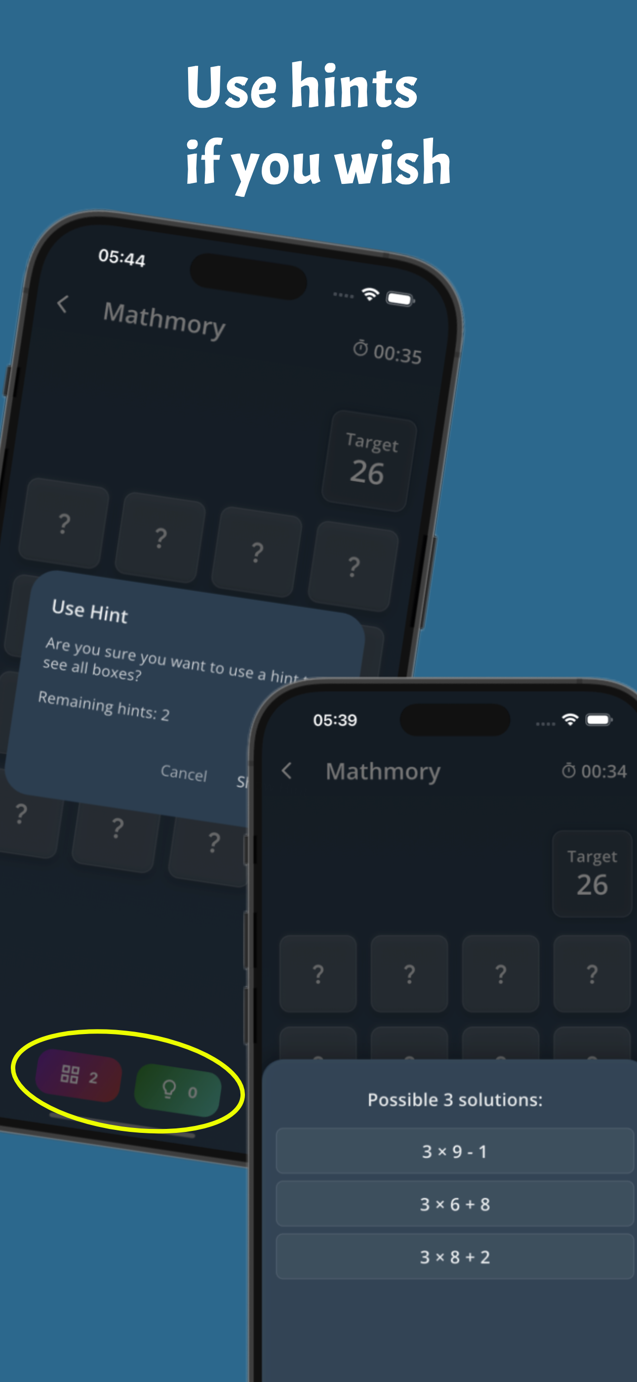 Mathmory • Math & Memory Game