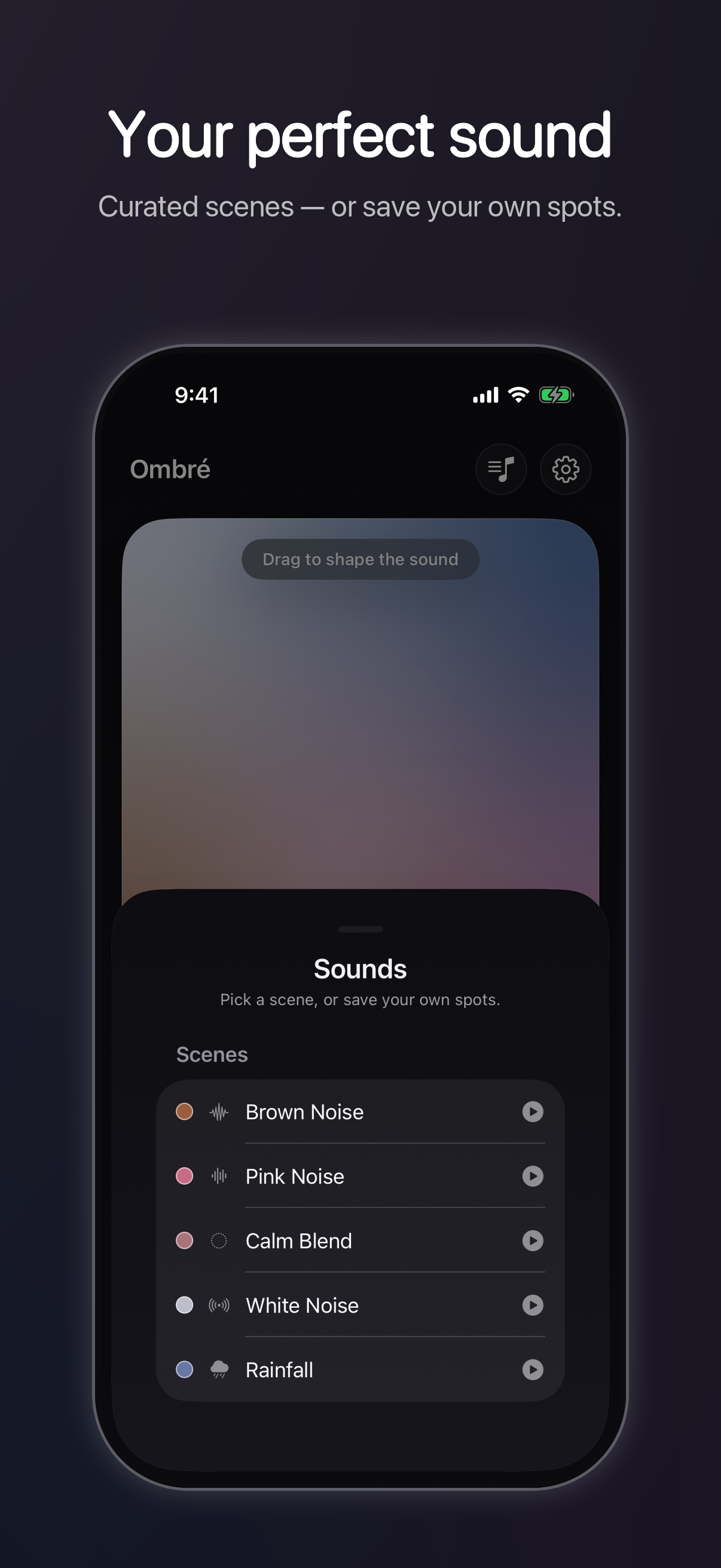 Ombré: Noise for Focus & Sleep screenshot 5