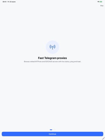 ProxyTG Lite iPad screenshot