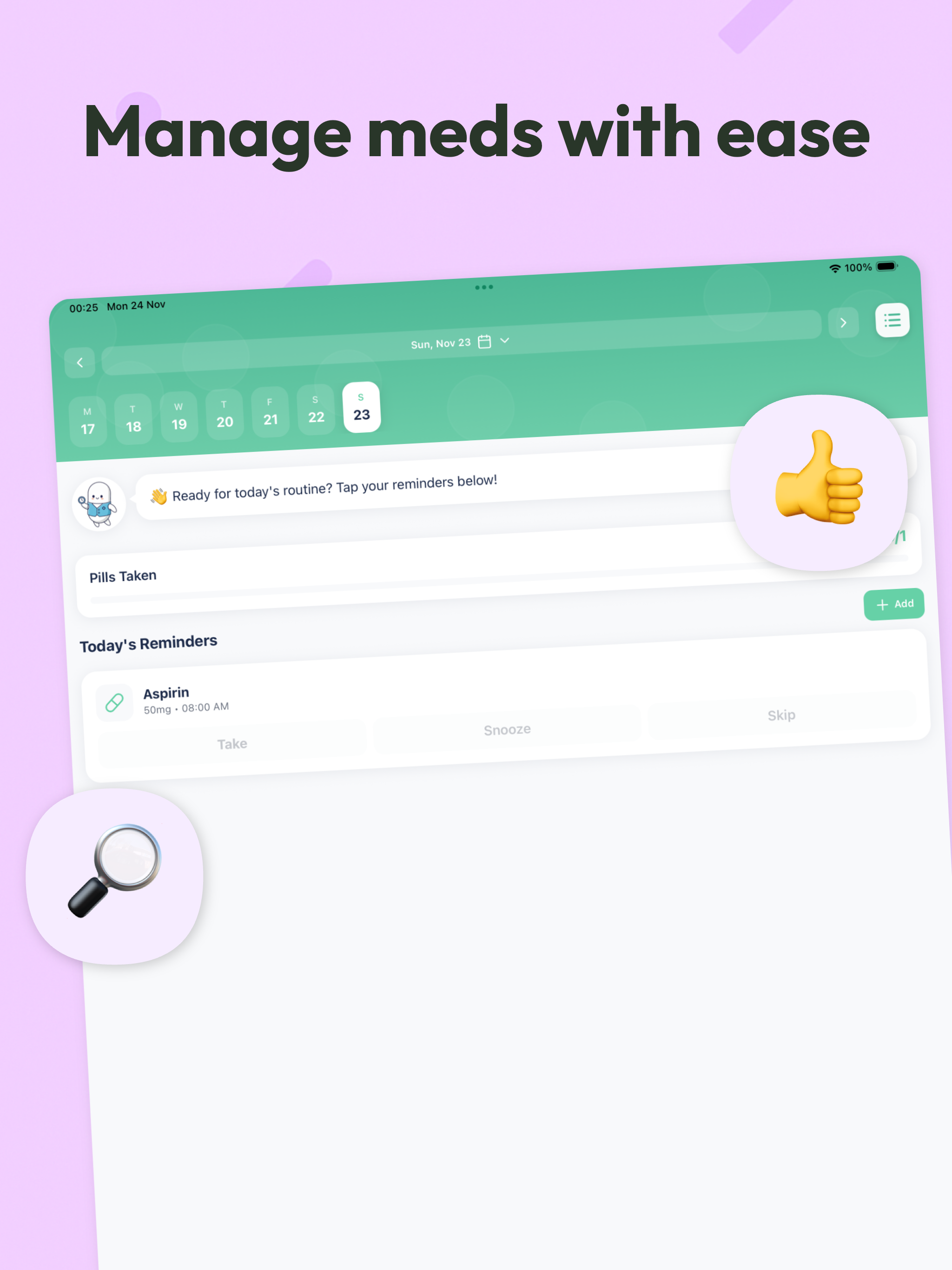 Pill Reminder: PillGadget