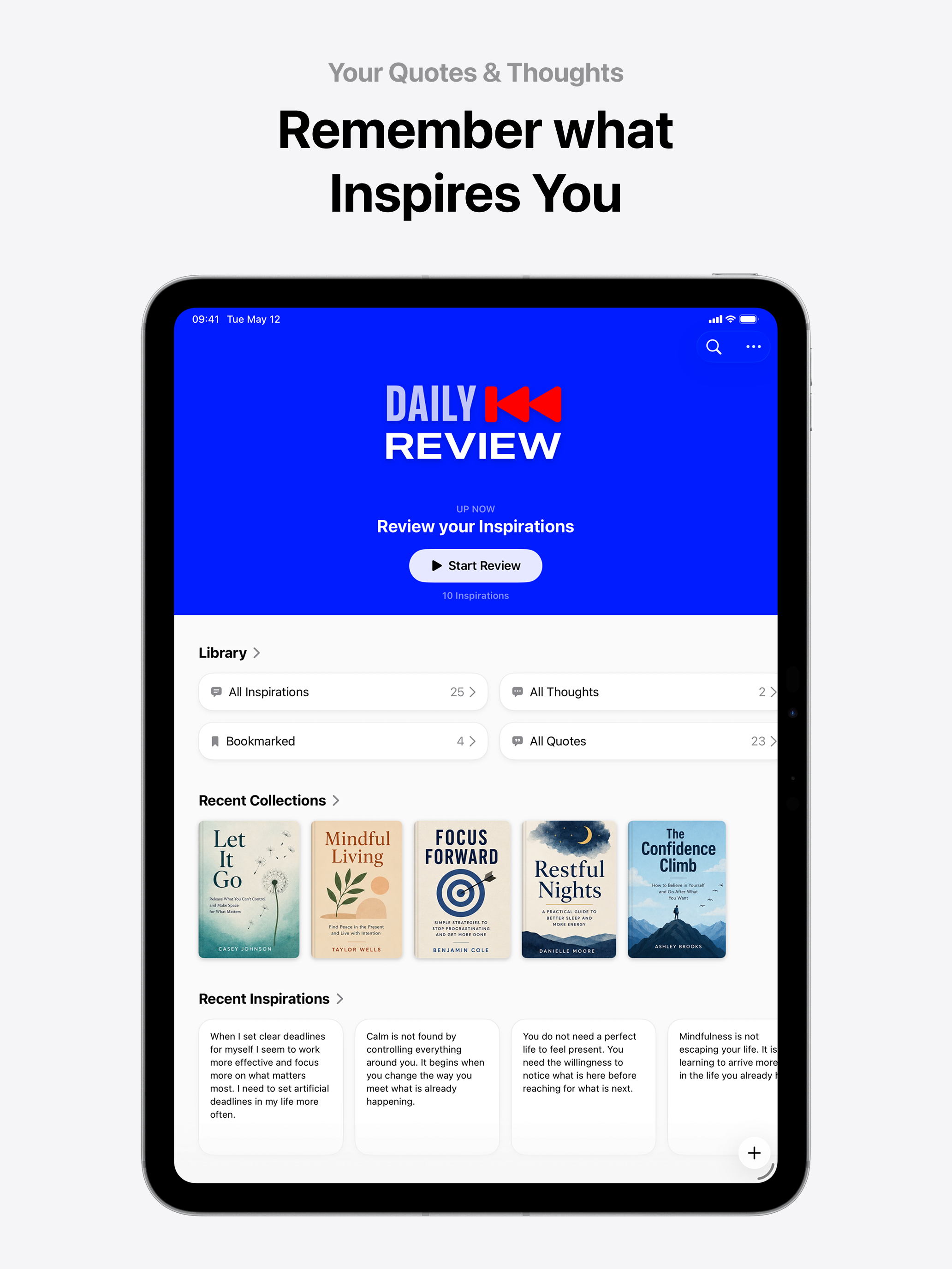 Thoughts: Quote Organizer