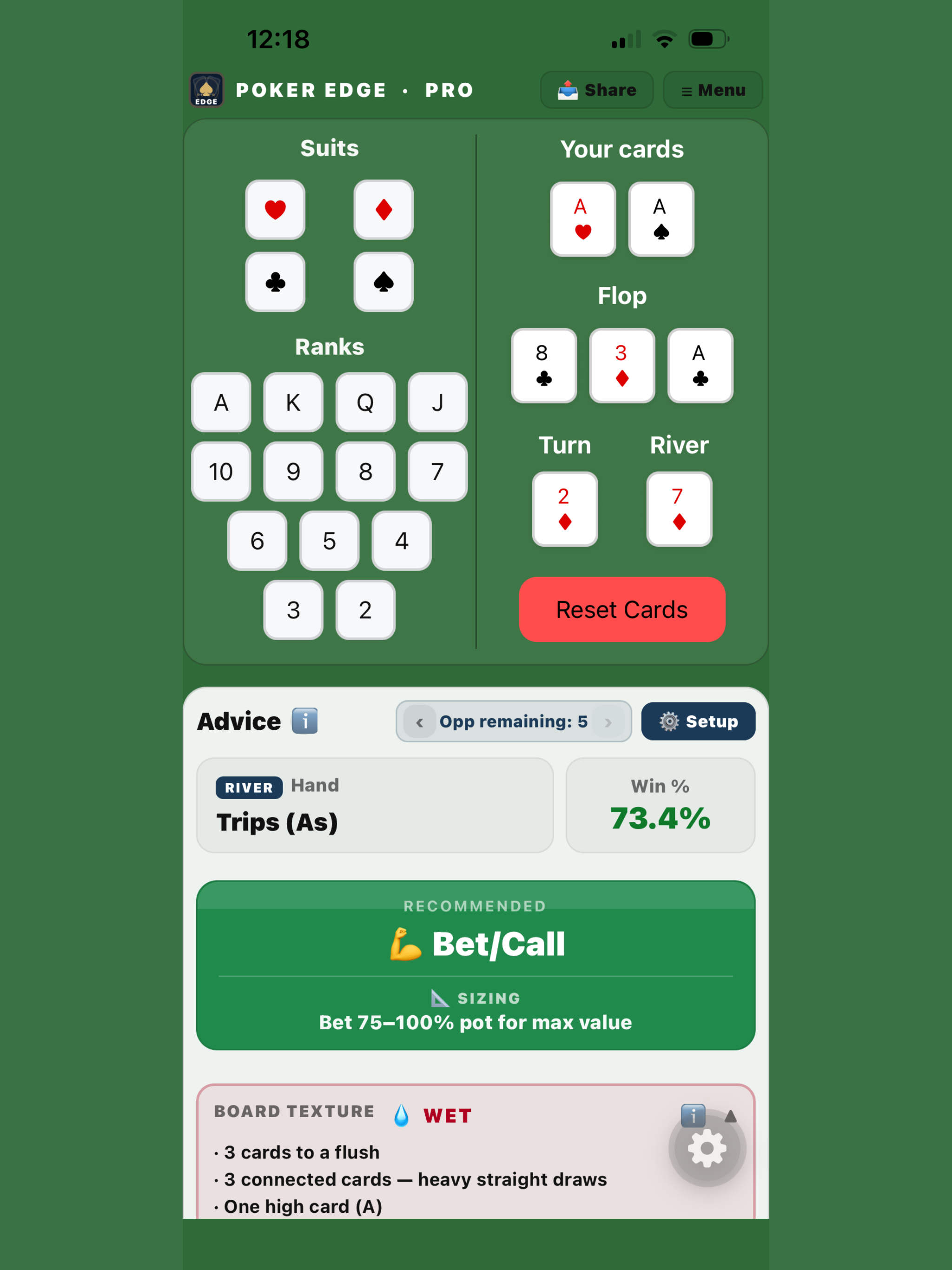 Poker Edge screenshot 10