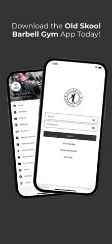 Old Skool Barbell Gym iPhone screenshot