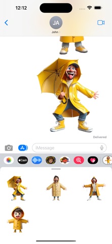Raincoat Man Stickers screenshot
