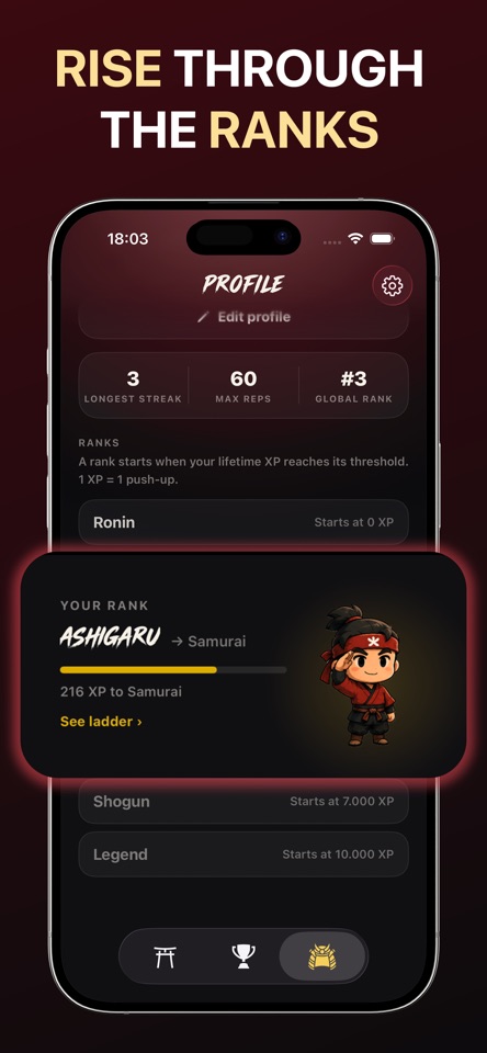 Push Up Arena - Samurai Rise screenshot 4