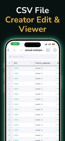CSV Maker, Viewer & Editor Screenshot 2 of 3