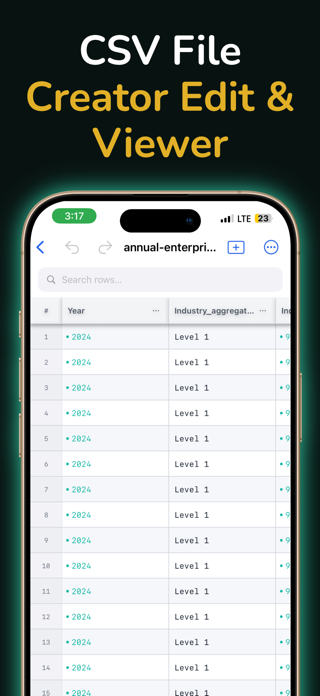 CSV File Creator Edit & Viewer Screenshot 2 of 3