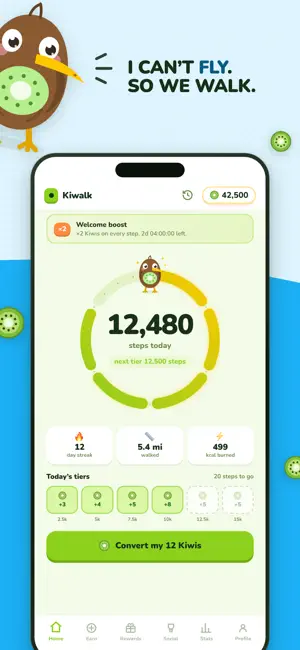 Kiwalk: earn by walking screenshot 1