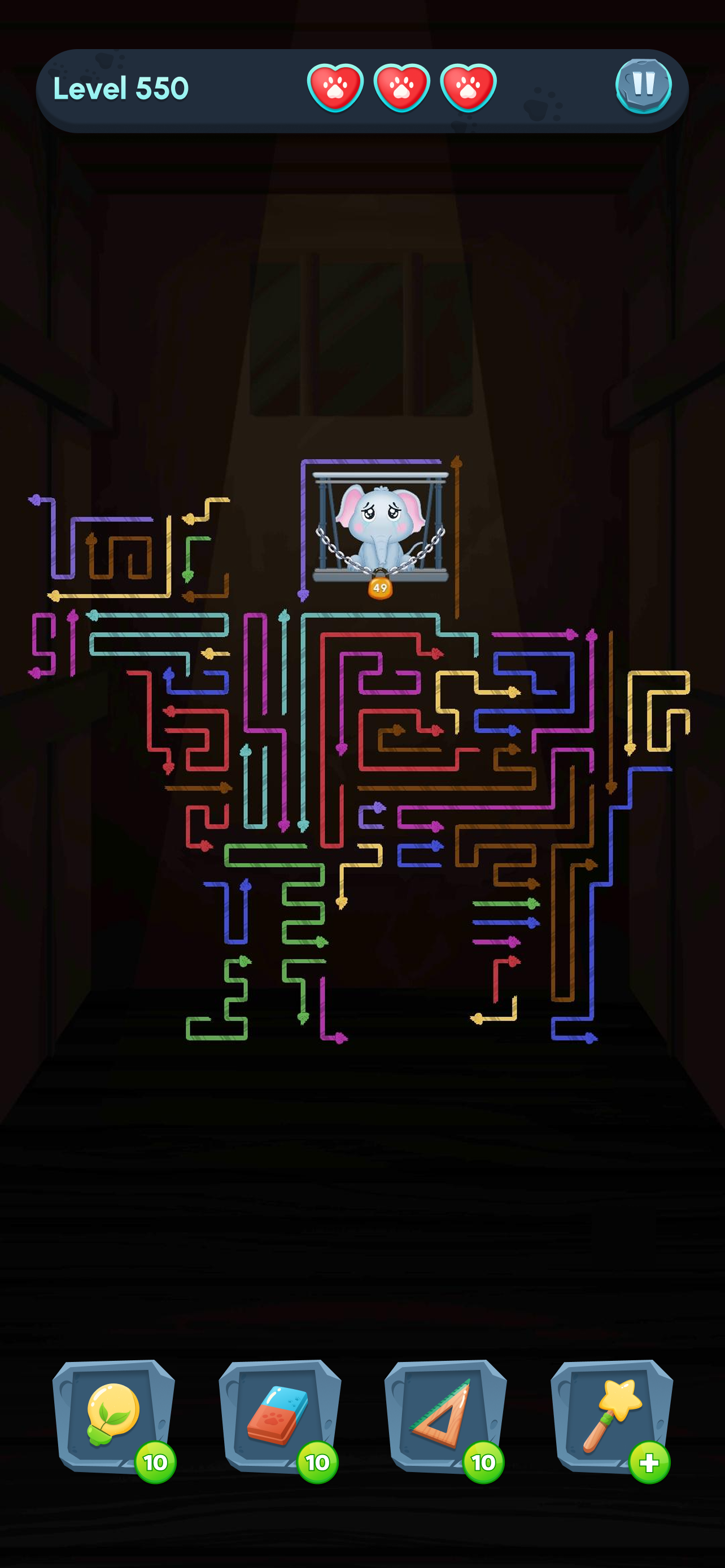 Rope Maze: Animal Rescue