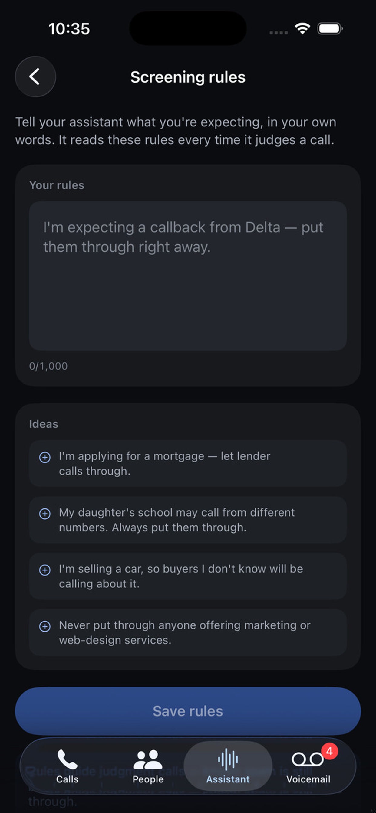 Screenshot 7 of PhoneScreen - AI Call Screener
