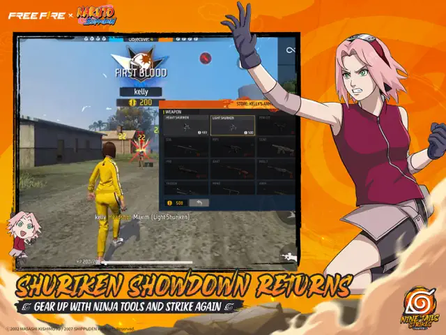 Free Fire x NARUTO SHIPPUDEN screenshot 12