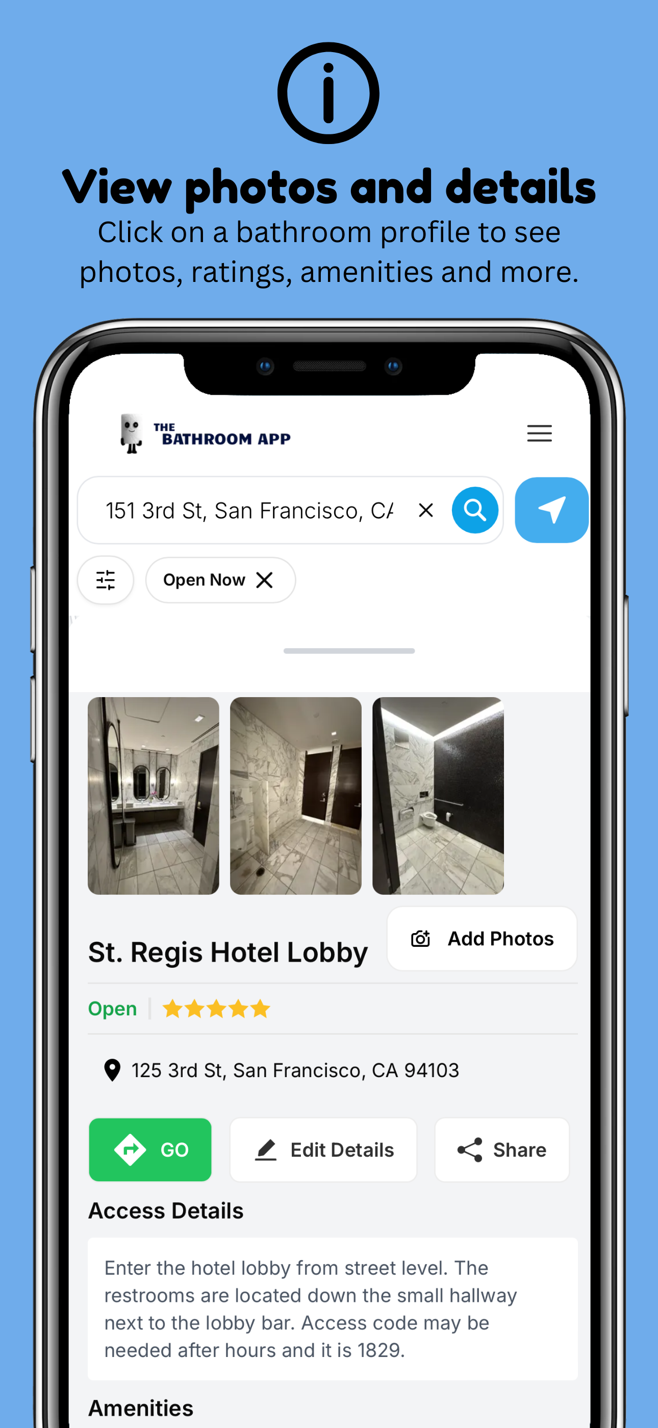 Bathroom App - Toilet Finder