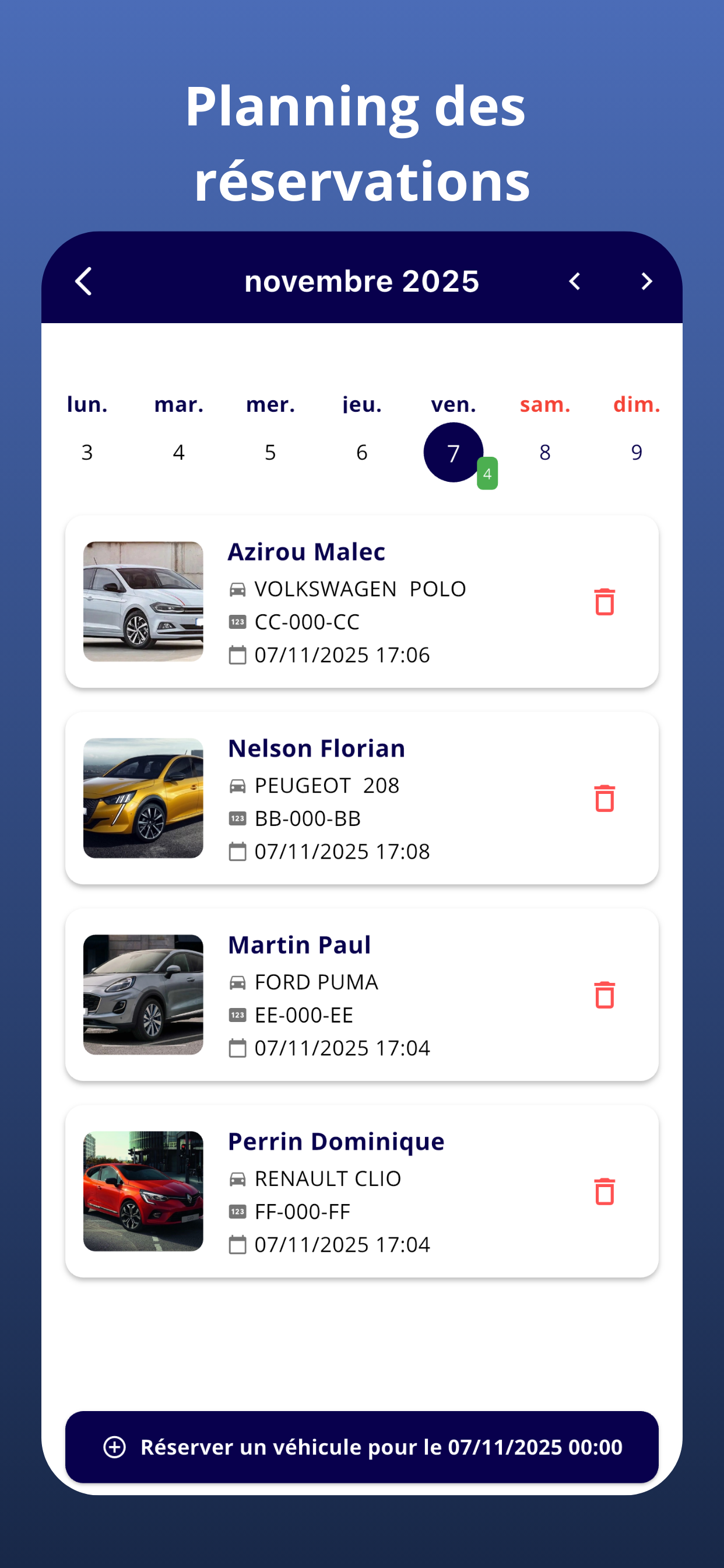 Contraloc: Contrat de location