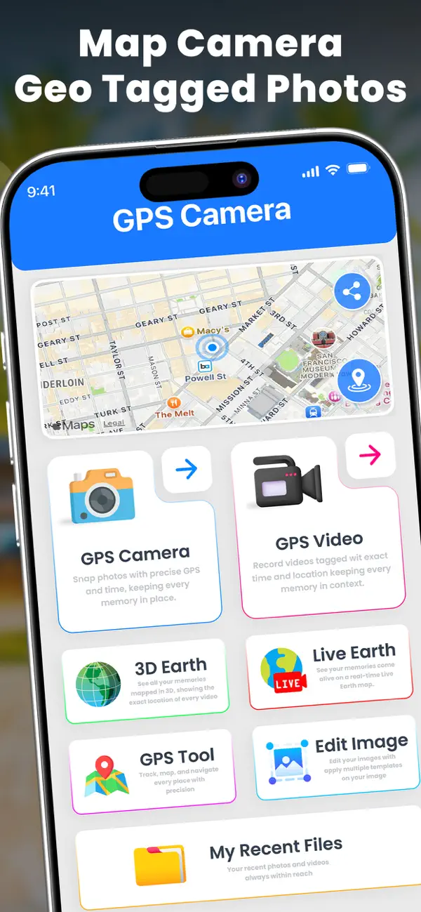 Screenshot #1 pour GPS Camera Map & Geotag