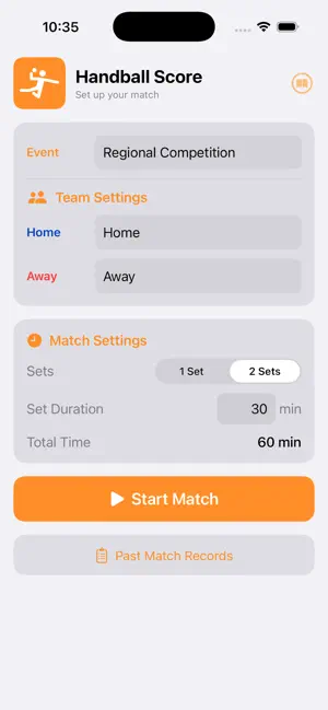 Handball Simple Stats screenshot 1