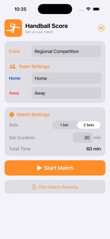 Handball Simple Stats Screenshot 1 of 4