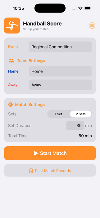 Handball Simple Stats Screenshot 1 of 4