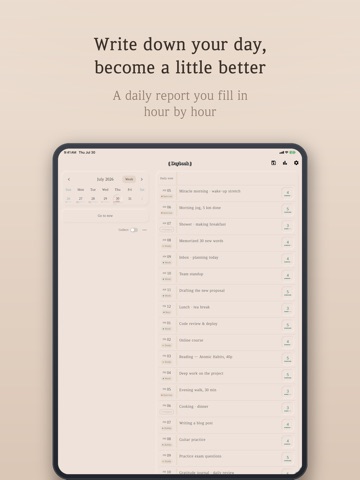 Daybook : Daily Report iPad screenshot